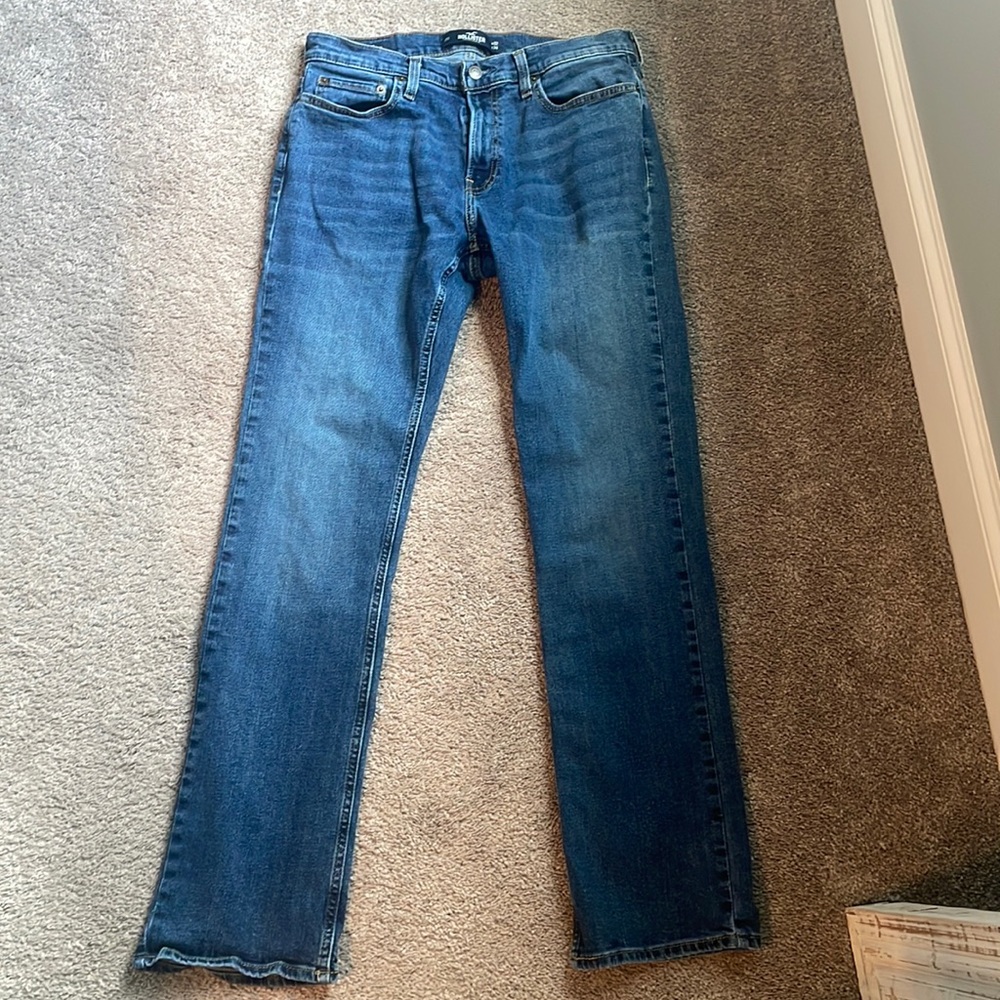 Hollister Men’s bootcut jeans.